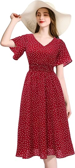 Chiffon Floral Summer Sun Beach Dresses for Women 2023 Review