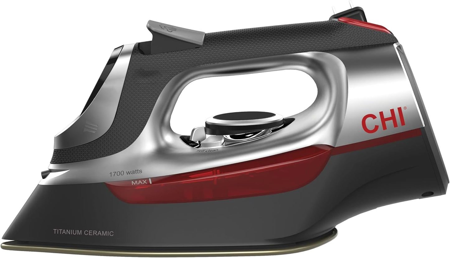 Steam Iron for Clothes with 1700 Watts and 8 Retractable Cord
