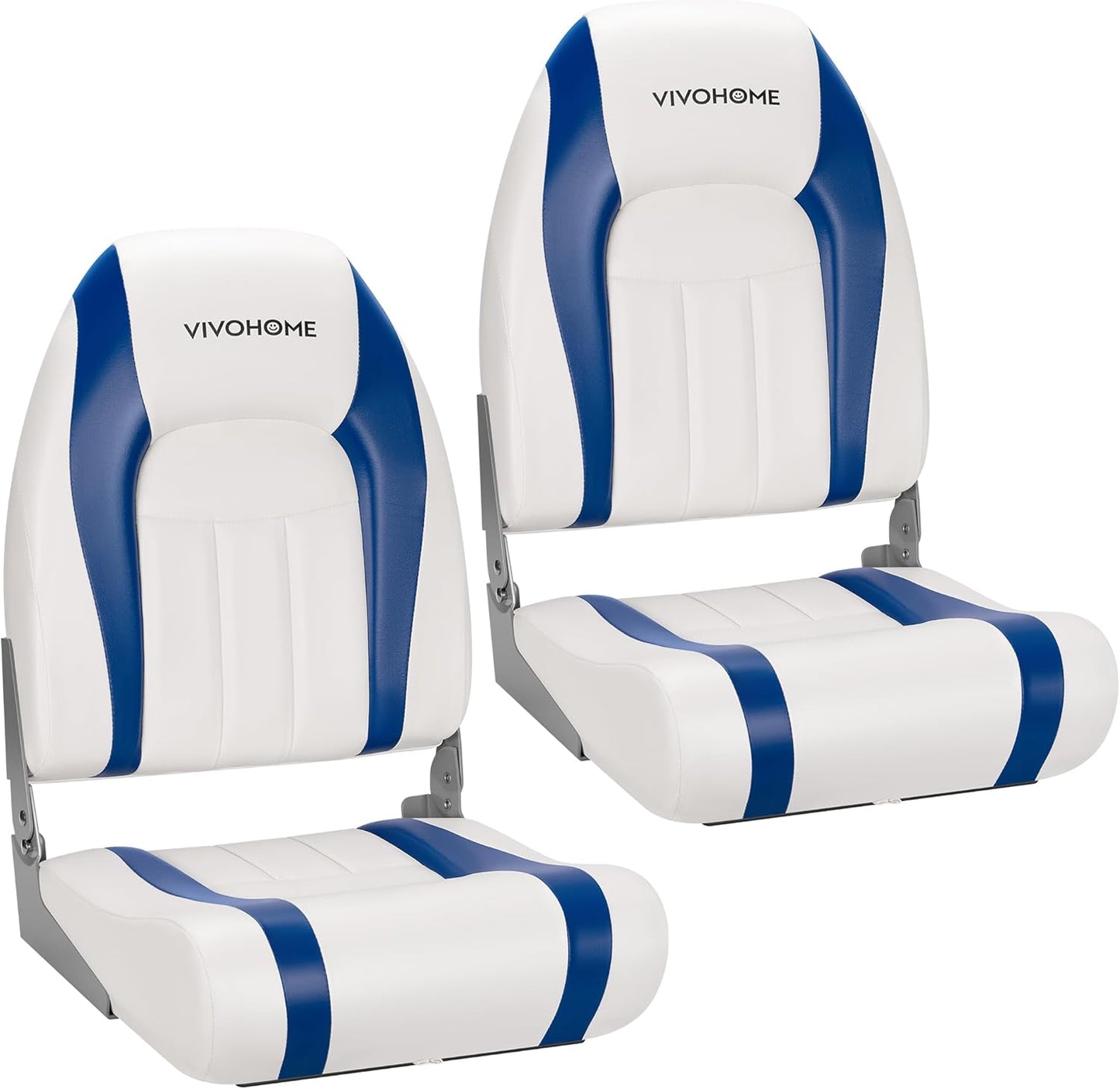 VIVOHOME Folding High Back Boat Seats for Comfort and Durability