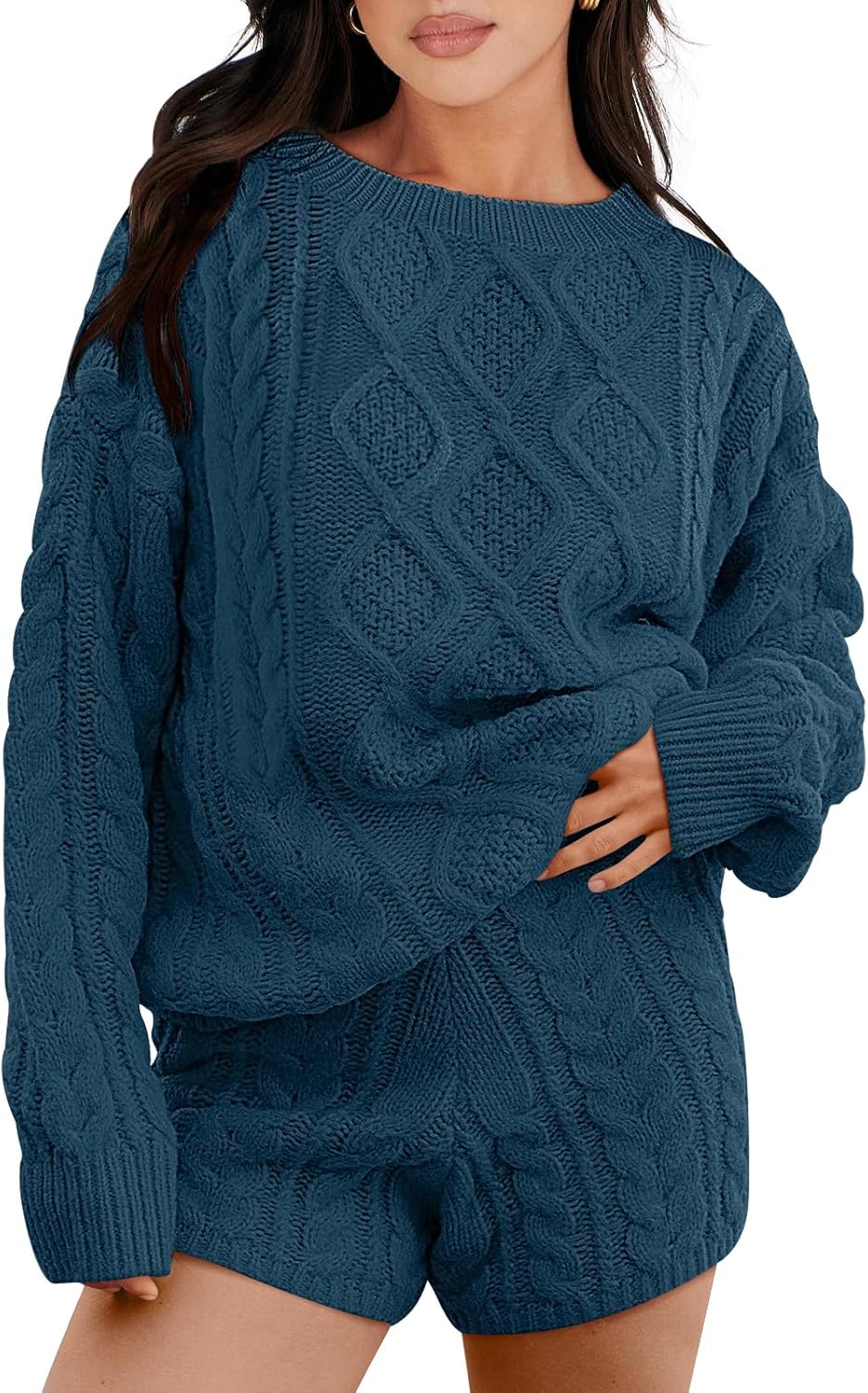Oversized Women 2 Piece Sweater Lounge Sets for Fall 2025