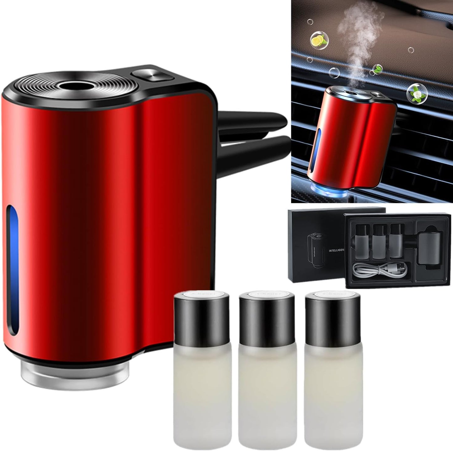 2024 Smart Car Air Freshener - Rechargeable & Adjustable