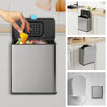 Stainless Steel Hanging Trash Can 2 Gallon - Countertop Compost Bin