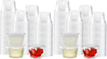 TashiBox 200 Sets of 4 oz Portion Cups with Lids for Parties