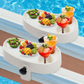 Hot Tub Table Tray Adjustable 2 Cup Holders - Spa Side Shelf