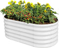 Land Guard 18in Tall 42ft Galvanized Raised Garden Bed Kit - Deep Oval