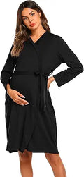 Ekouaer Maternity Robe Labor Delivery Nursing Gown - Comfortable