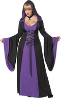 Deluxe Hooded Robe Costume Plus-Size - Versatile Purple Robe