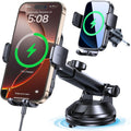 Wireless Car Charger Mount - Auto Clamping Fast Charge Holder