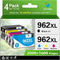962XL Ink Cartridges Combo Pack for HP Printers - Reliable 4-Pack