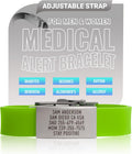 PRO THIN ID Medical Alert Bracelet - Personalized Emergency Wristband