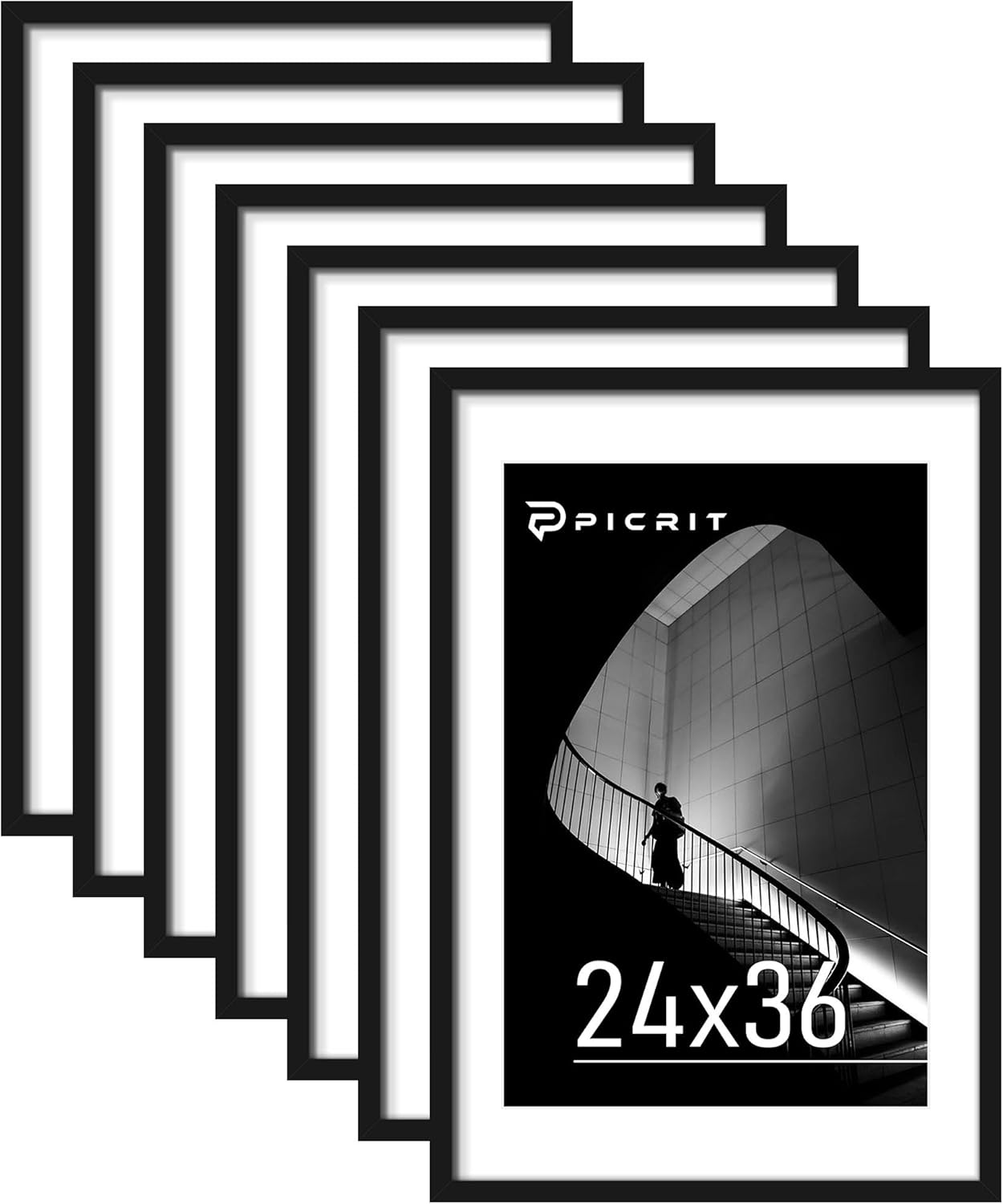 Versatile 24x36 Black Poster Frame Set for Stunning Displays