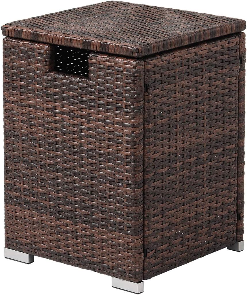 Elegant 16-inch Propane Tank Cover Table for Outdoor Use