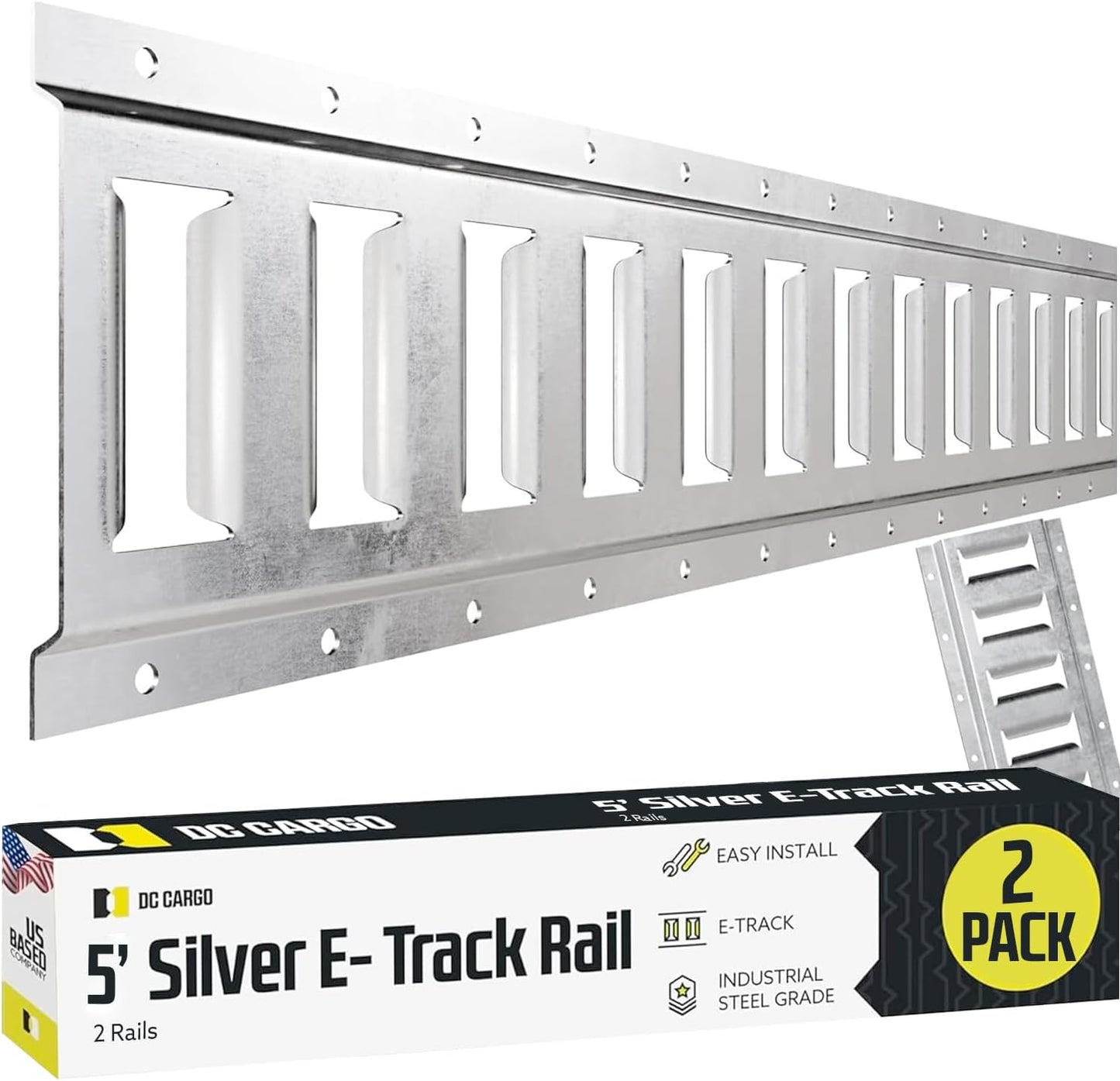 E Track Tie Down Rail Kit 5ft for Secure Cargo & Heavy Loads
