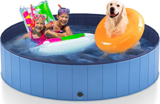 Heeyoo 63 Inch Foldable Dog Pool for Large Dogs and Pets