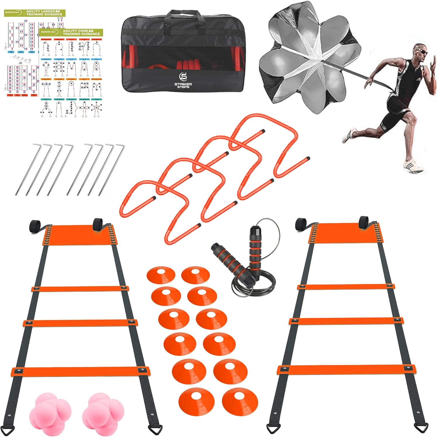 Agility Ladder Speed Training Equipment Set for All Ages