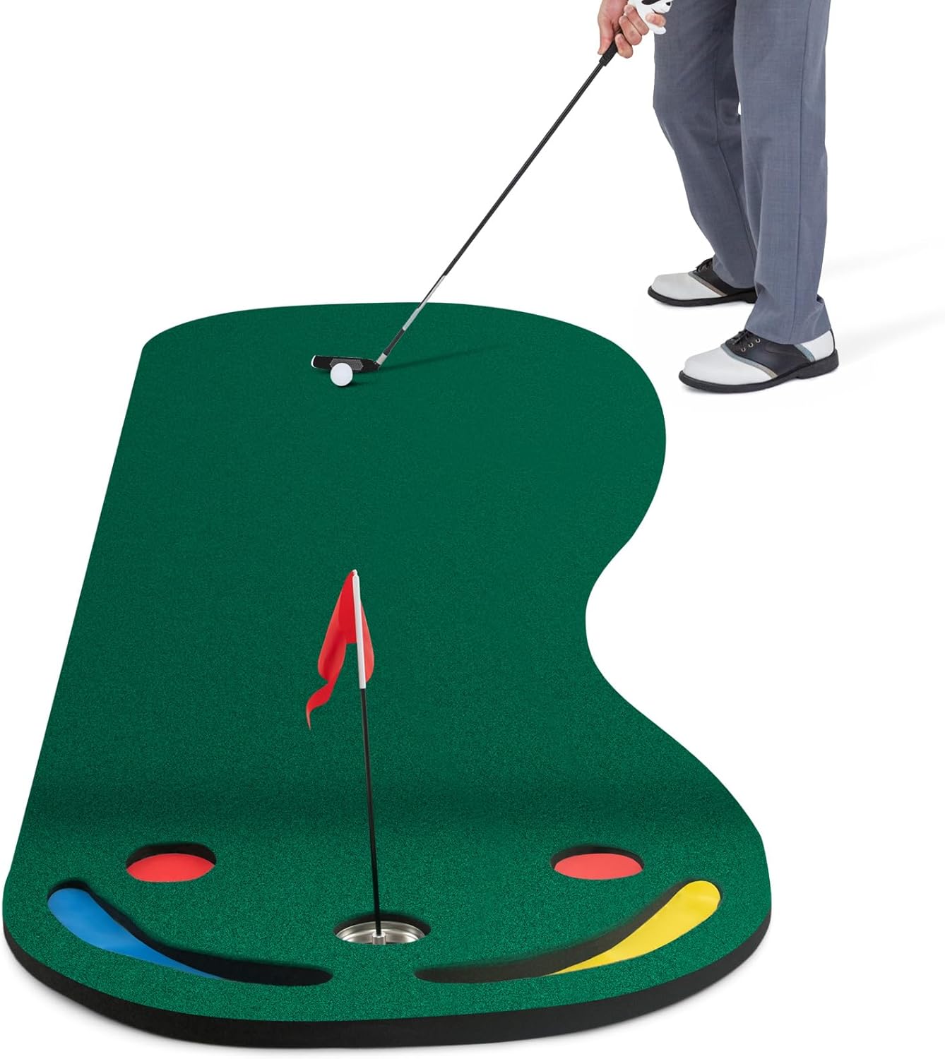 GYMAX 10x3ft Putting Green Set - Improve Your Golf Game!