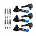 Set of 6 UF603 Ignition Coils Pack & Iridium Spark Plugs - Honda/Acura