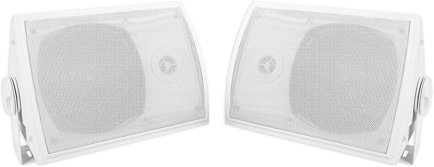 Rockville HP5S-8 Outdoor Speakers - Swivel Bracket for Perfect Sound Placement!