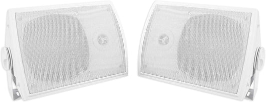 Rockville HP5S-8 Outdoor Speakers - Swivel Bracket for Perfect Sound Placement!