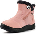 Womens Warm Fur Lined Waterproof Winter Snow Ankle Boots - Cozy Fit