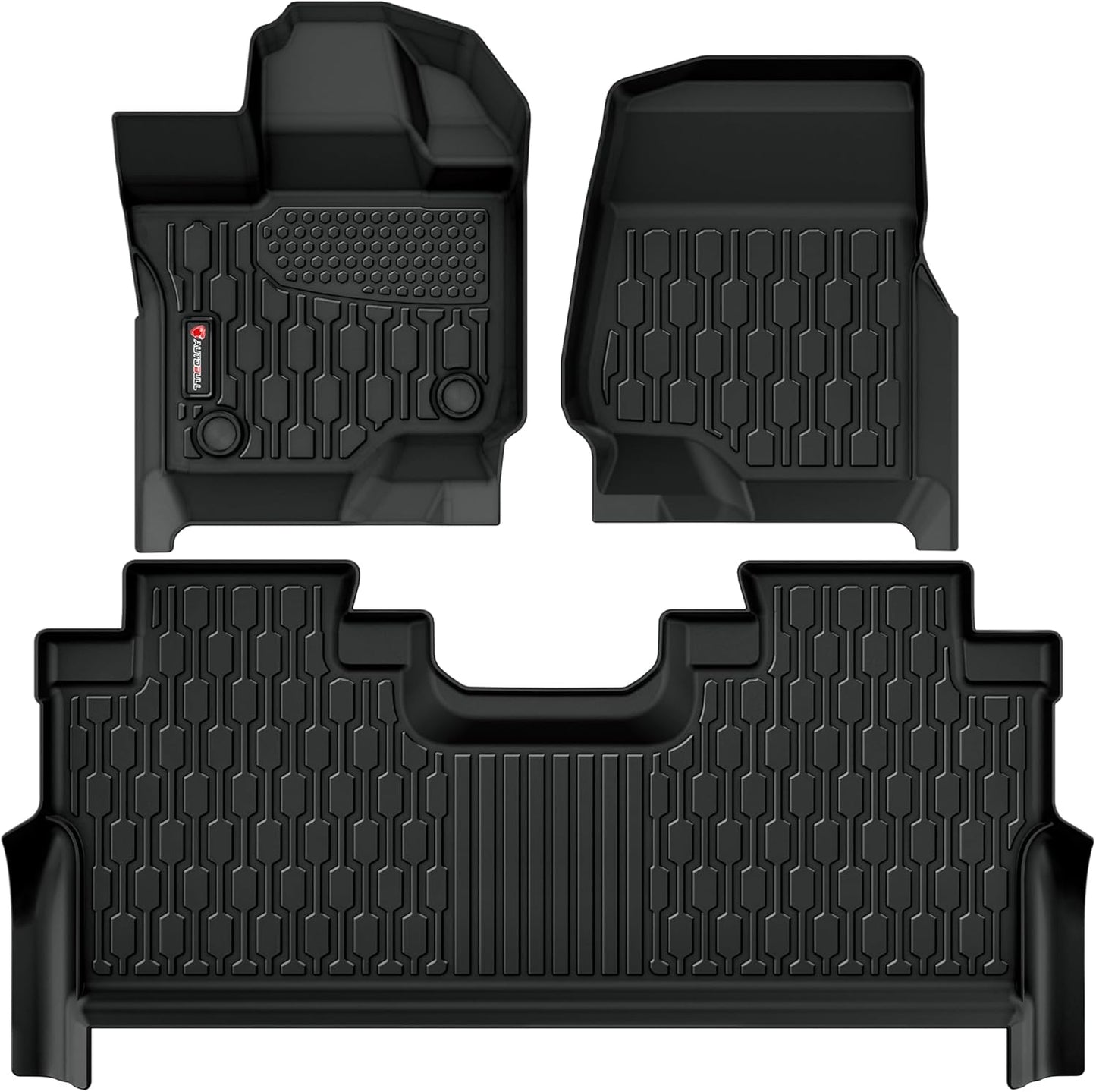 Custom Fit All Weather Floor Mats for F-150 Lightning 2021-2025
