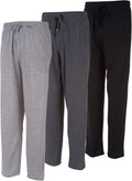 Mens Lounge Pants with Pockets Pack of 3 - Soft Cotton Jersey