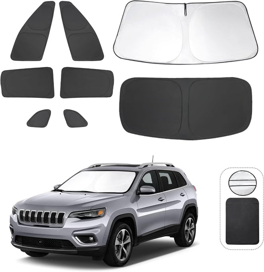 Custom Fit Windshield Sun Shade for Jeep Cherokee 2014-2024