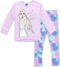 Disney Frozen Anna Elsa Baby Girls Sweatshirt and Leggings Outfit Set