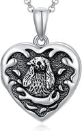 SOULMEET Personalized Silver Locket Necklace - Photo Memorial Gift