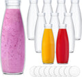 Zubebe 24 Pack 17oz Glass Jars with 48 Airtight Lids - Versatile
