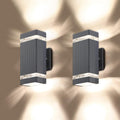 LMP 2 Pack LED Square Up and Down Outdoor Wall Light - ETL Certified