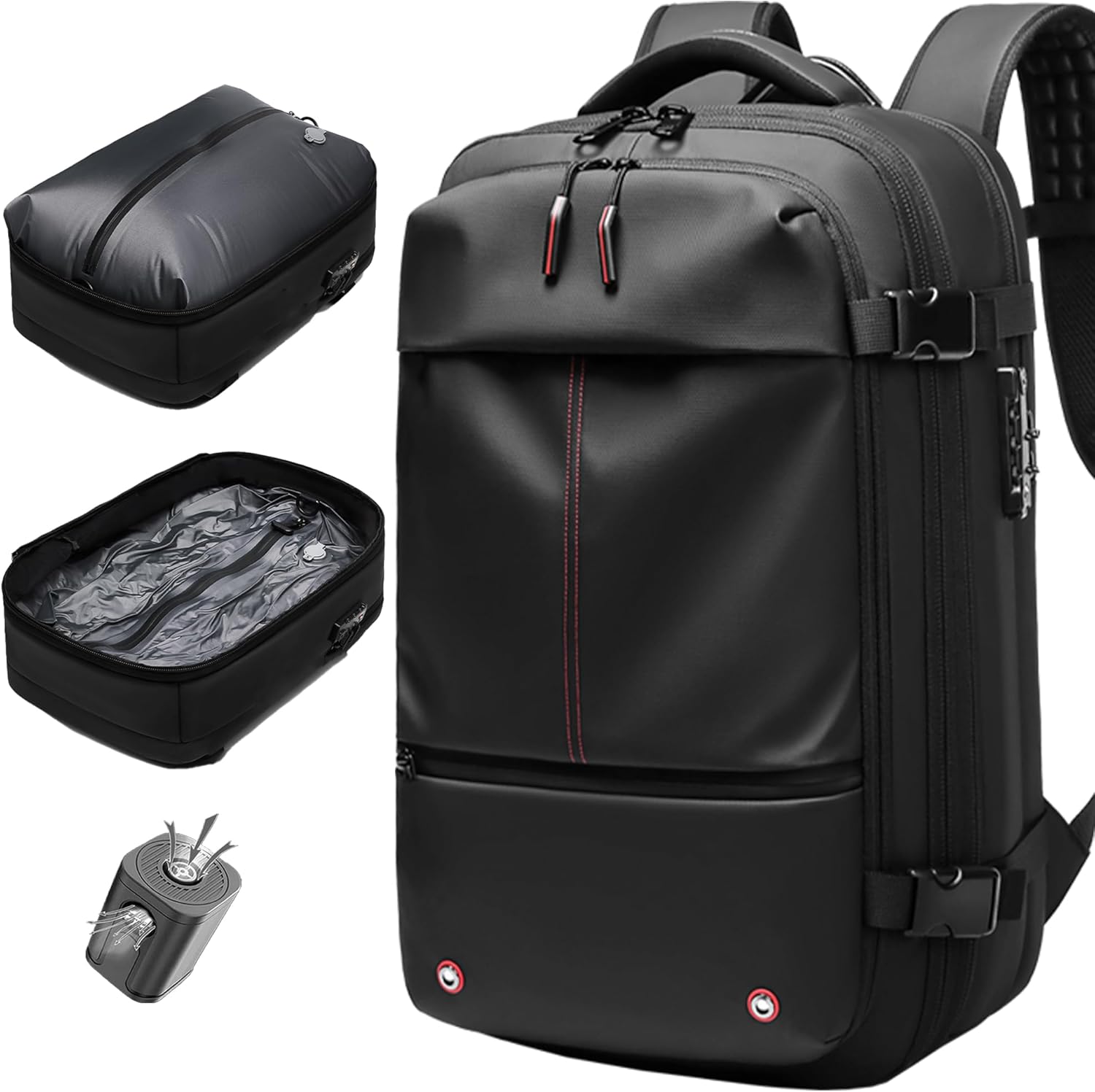 Vacuum Seal Backpack Travel 60L Expandable with Compression System