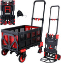 2-in-1 Hand Trucks Dolly 330Lbs Folding Cart - Dual Mode Utility