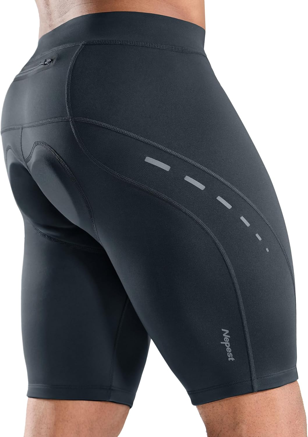 Nepest Men's Bike Shorts with 4D Padding for Ultimate Comfort