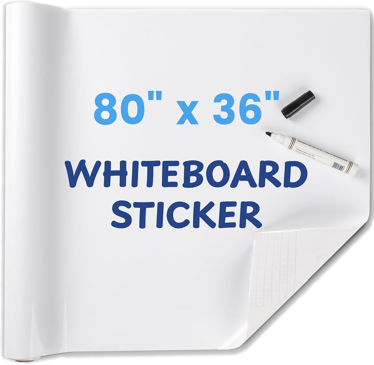 White Board Paper for Wall - No Ghosting Peel and Stick Roll