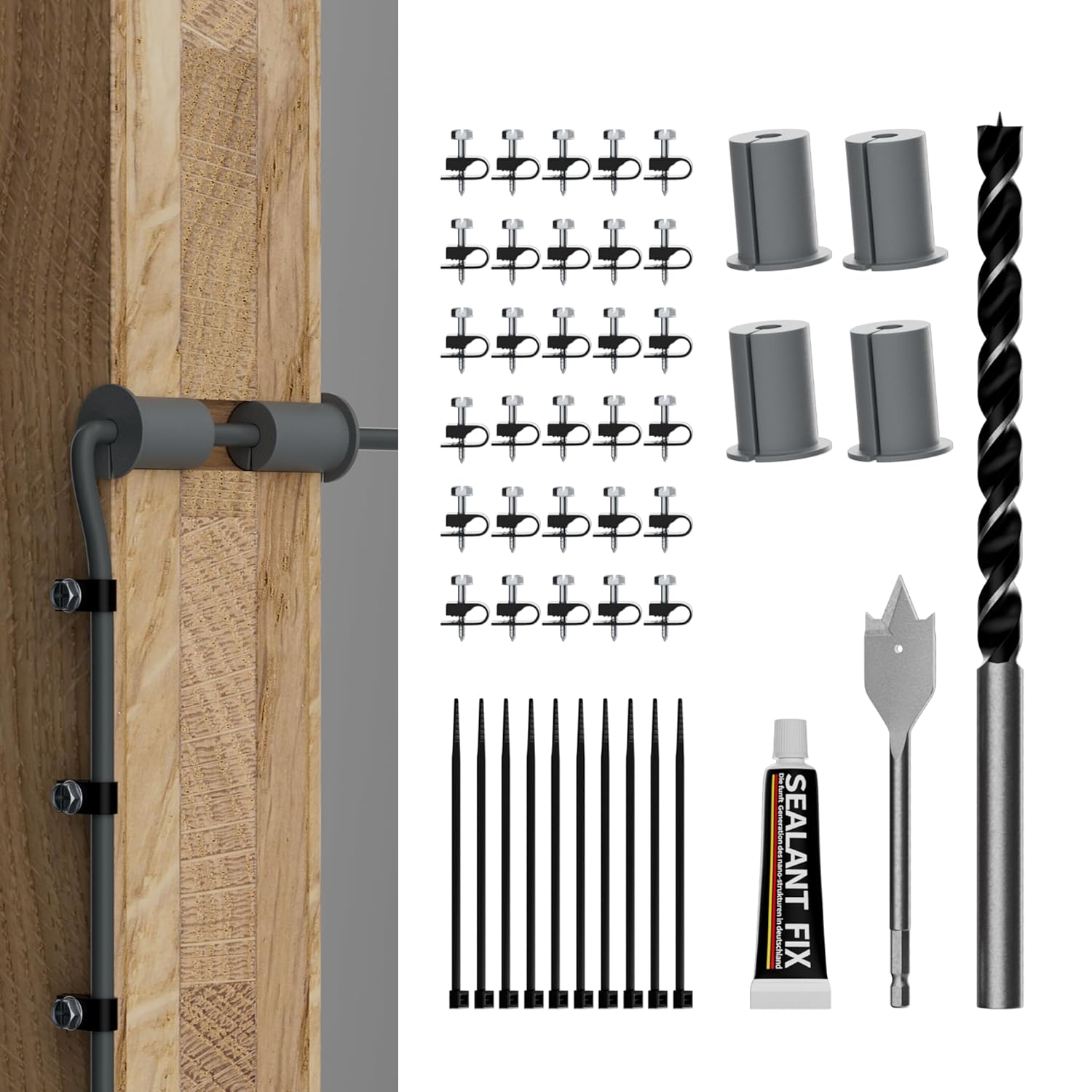 EAZUSE Starlink Cable Routing Kit - Effortless Installation