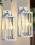 Dusk to Dawn Outdoor Wall Sconce 2-Light - Automatic Porch Lights