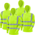 Reflective Safety T Shirt 4 Pack High Visibility Work Shirts - Sun