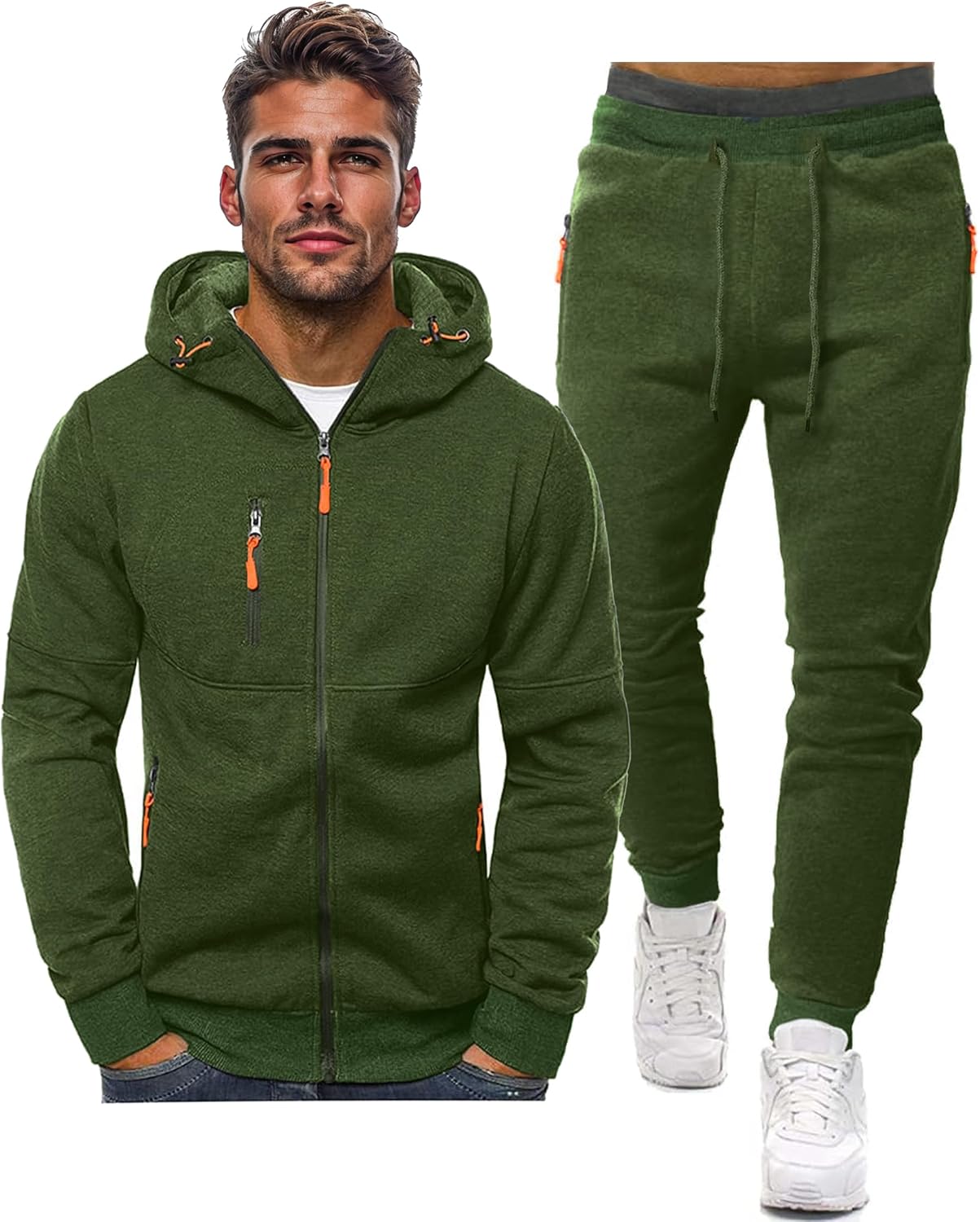 Hakjay Sweatsuits for Men: Cozy 2 Piece Hoodie Set for All Occasions