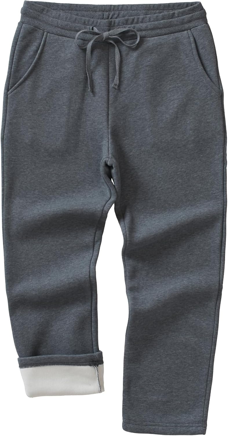 Weintee Women's Petite Fleece Sweatpants for Winter Comfort