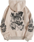 SOLY HUX Butterfly Print Hoodie: Stylish Comfort