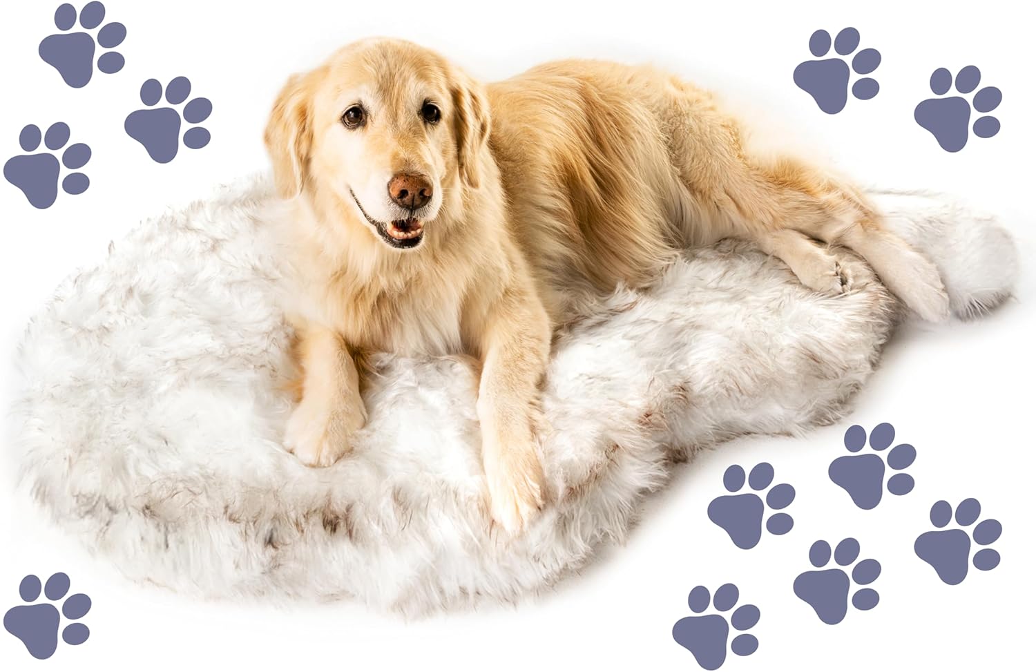 PupRug Orthopedic Dog Bed for Large Dogs with Memory Foam