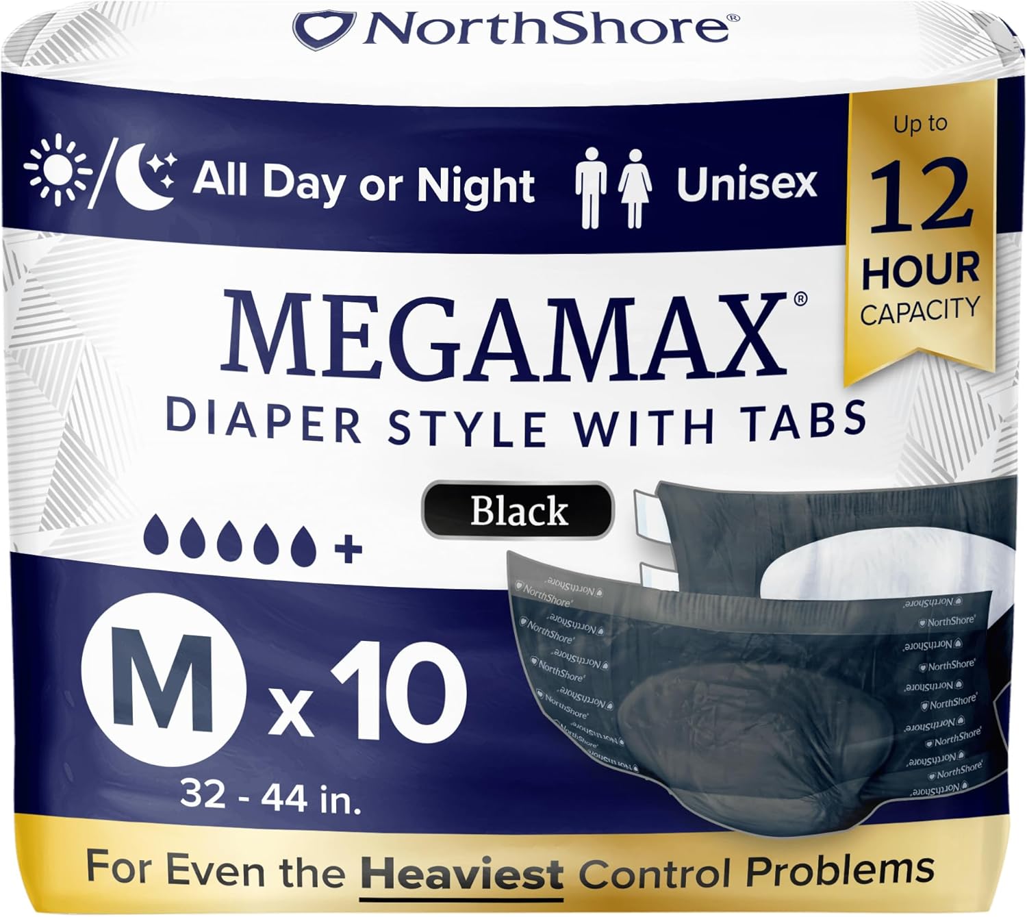 NorthShore MegaMax Adult Overnight Diapers for Ultimate Comfort
