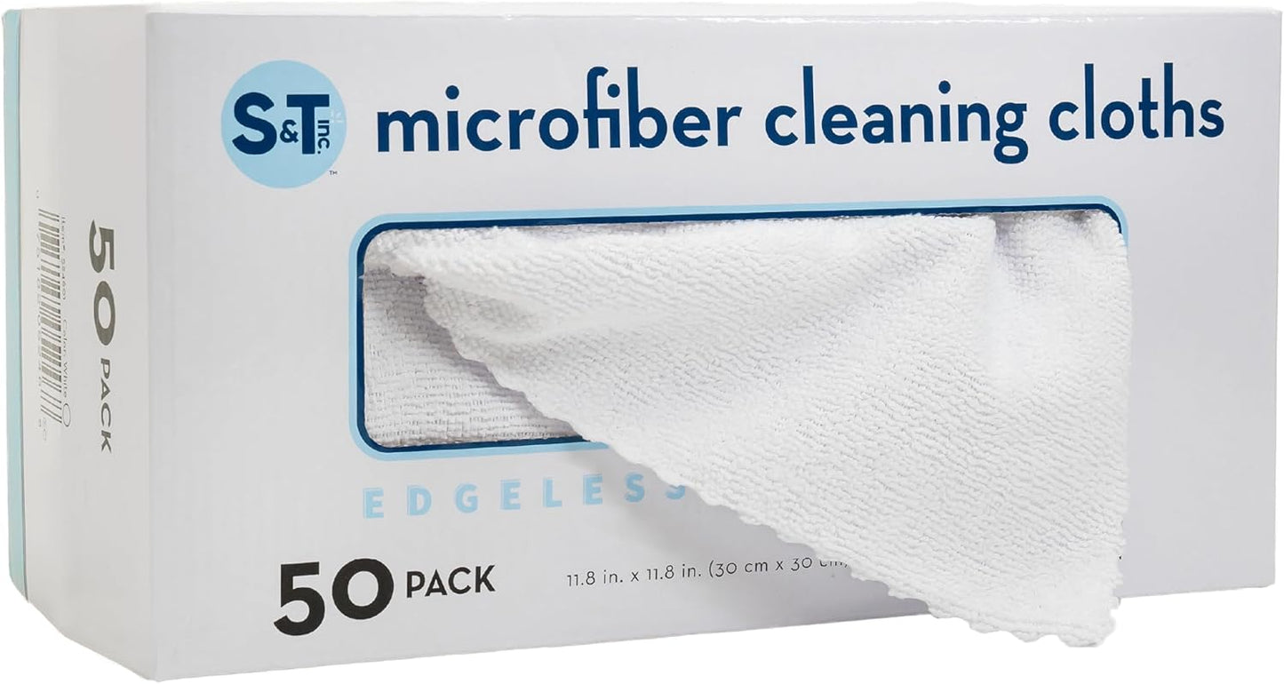50 Pack Reusable Microfiber Cleaning Cloths