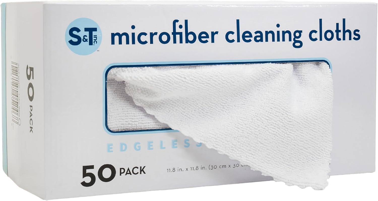 50 Pack Reusable Microfiber Cleaning Cloths