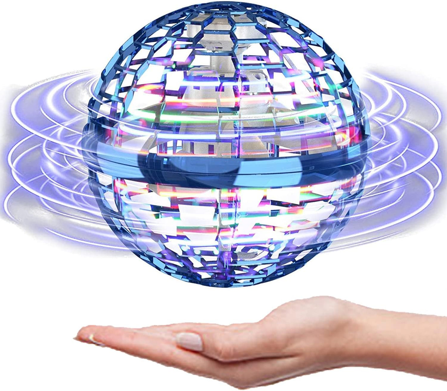 Magic Flying Orb Ball with Lights - Fun Indoor Outdoor Drone