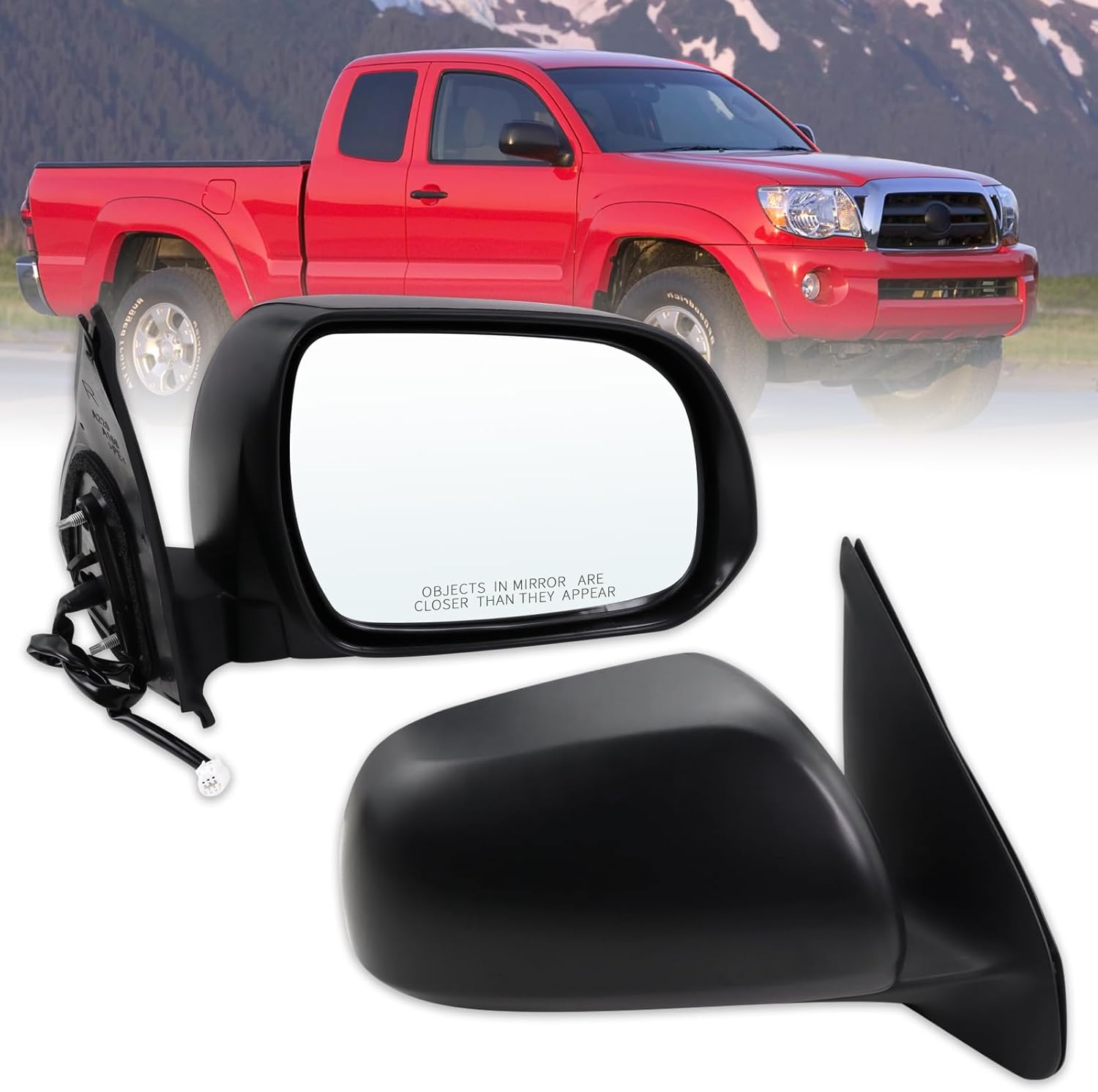 Right Passenger Side Mirror for 2005-2011 Toyota Tacoma Models