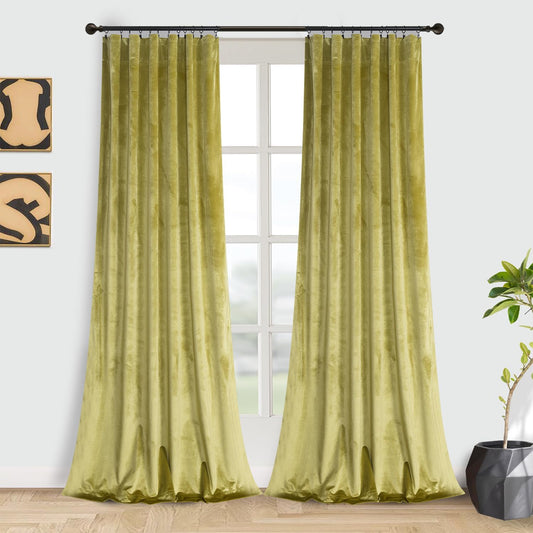 Roslynwood Velvet Curtain Panels for Room Darkening Luxury Drapes