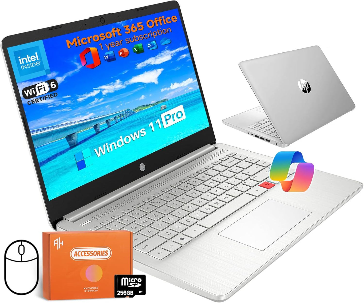 HP 2025 14 Inch Laptop with Intel N150 and 16GB RAM