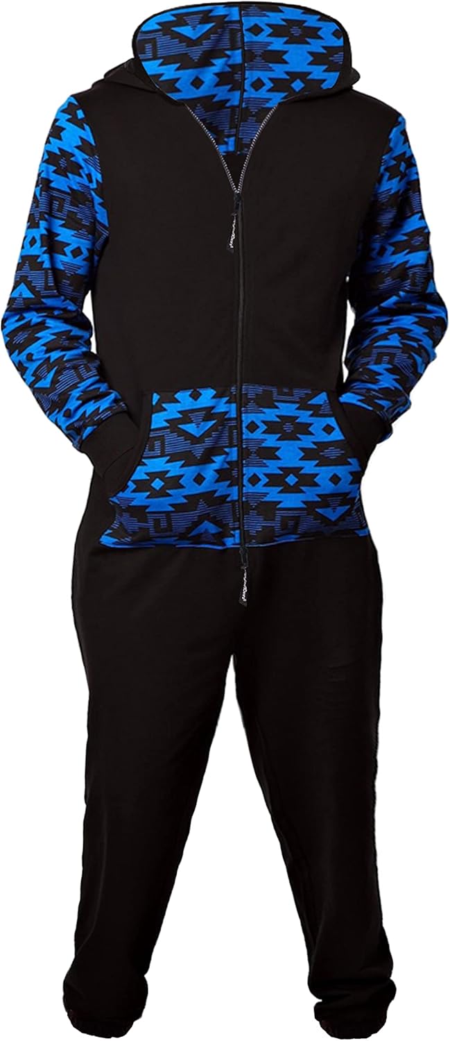 Skylinewears Mens Jumpsuit Non Footed Pajama Cozy Onesie